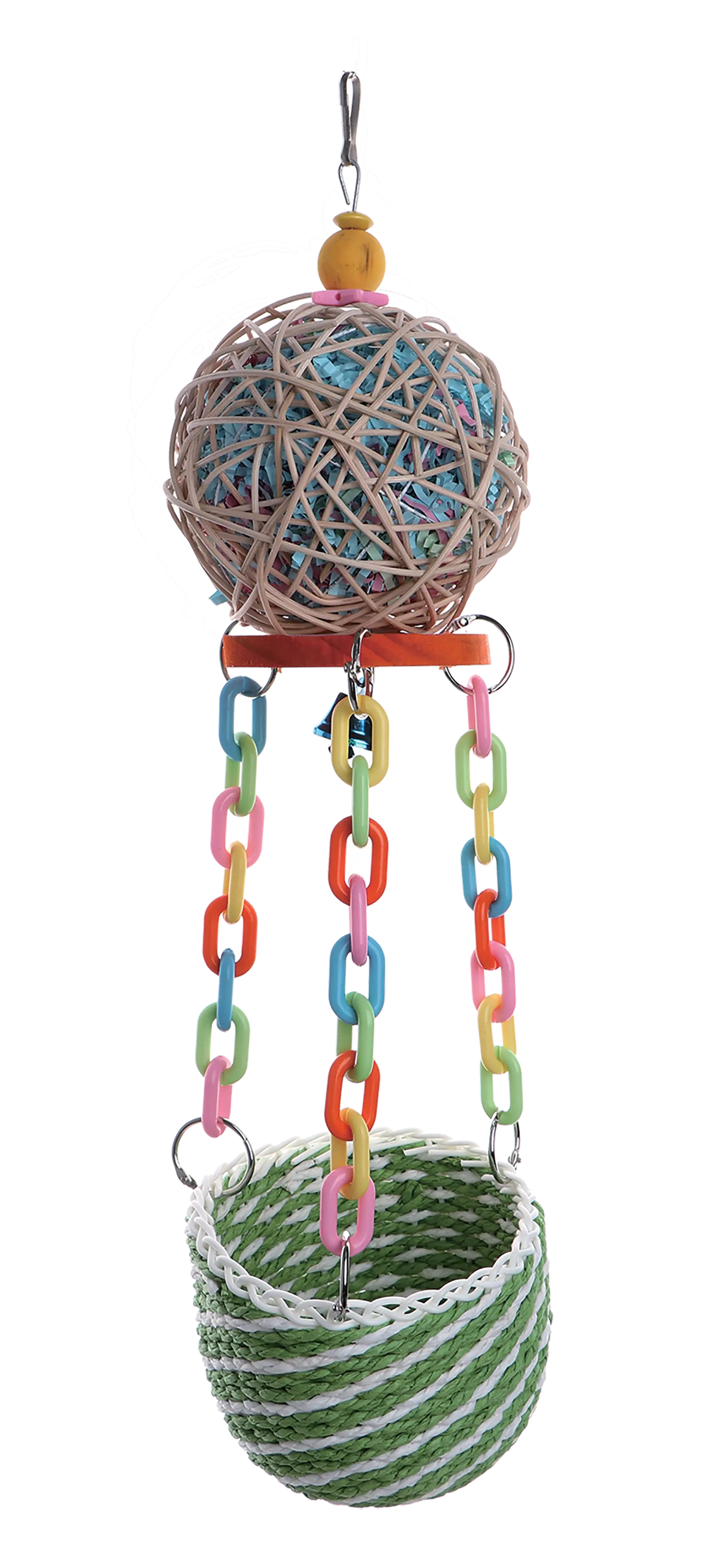 Ταίστρα για παπαγάλους κρεμαστή παιχνίδι κοκατίλ, ρίνγκ νεκ