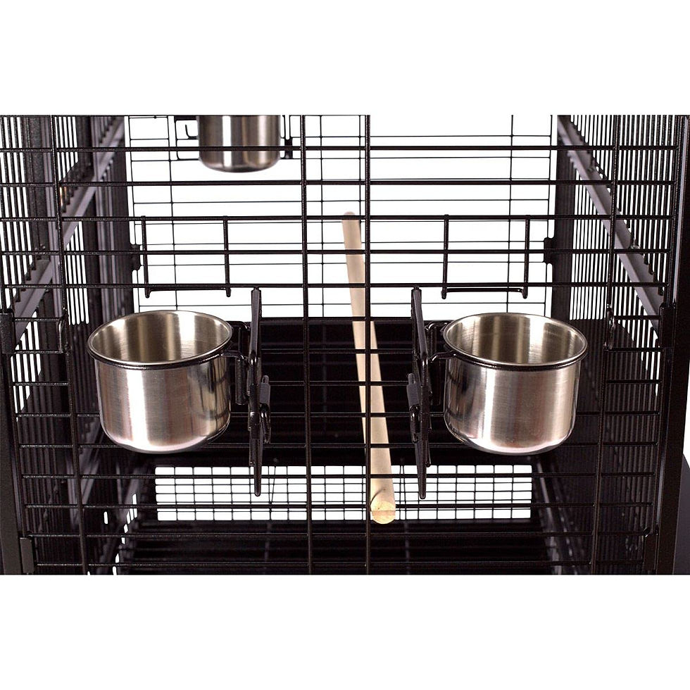 Μικρογραφία: κλουβί με παιχνιδότοπο οροφής για μεσαίο παπαγάλο αλεξανδρινός, ρίνγκνεκ, σενεγάλης, μόνκ, ζακό, αμαζονίου κλπ kingkongcages