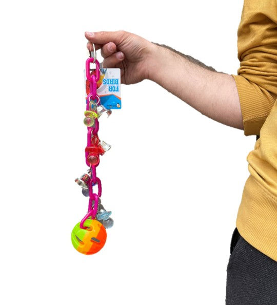 Παιχνίδι για παπαγάλους μπάτζι, λάβμπερντ, κοκατίλ, κονούρες, ρίνγκνεκ Birds Kingdom