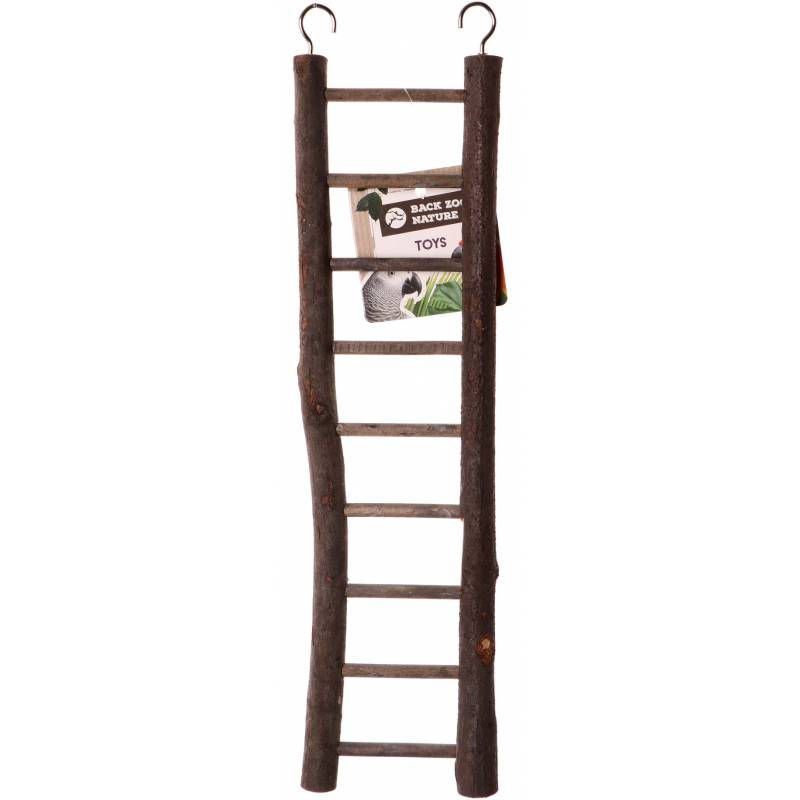 Σκάλα για παπαγαλάκια σε κλουβί απο 100% φυσικό ξύλο zazoopet