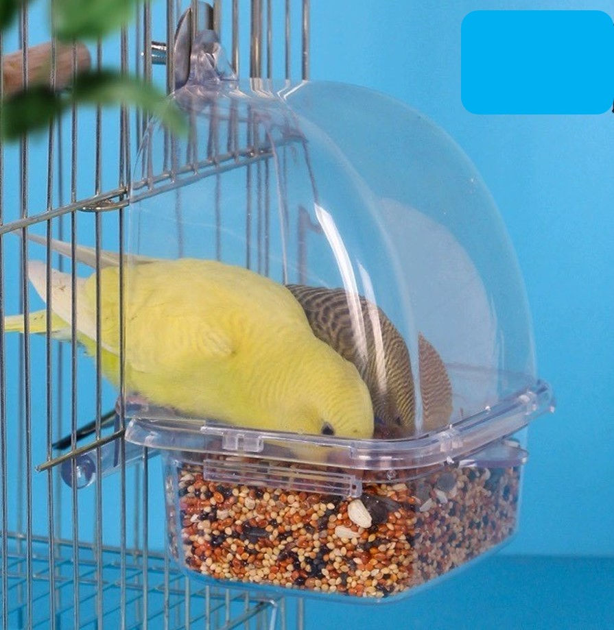 Miniatúra: ταίστρα ποτίστρα για παπαγαλάκια μπάτζι, κοκατίλ, λόβμπερντ, πάροτλετ,καθαριότητας συρτάρι τροφοδοσίας birds kingdom zazoopet
