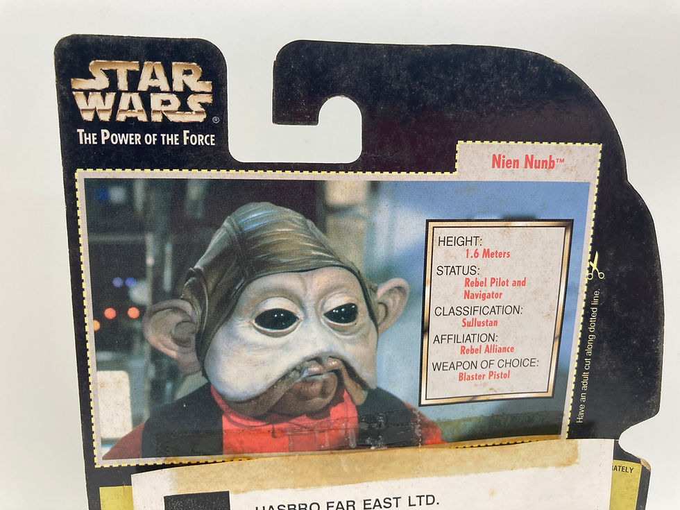 Thumbnail: Star Wars Prototype Signed Sample Nien Nunb POTF2 Toy Action Figure 1997