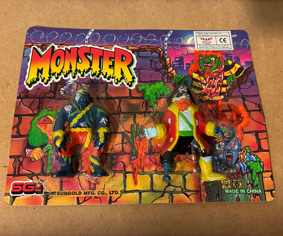 Thumbnail: MONSTER Sungold Mini Figures pvc FULL SET ALL 12 Ko Toy Horror MOC Vintage