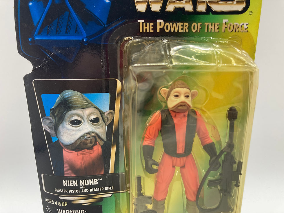 Thumbnail: Star Wars Prototype Signed Sample Nien Nunb POTF2 Toy Action Figure 1997