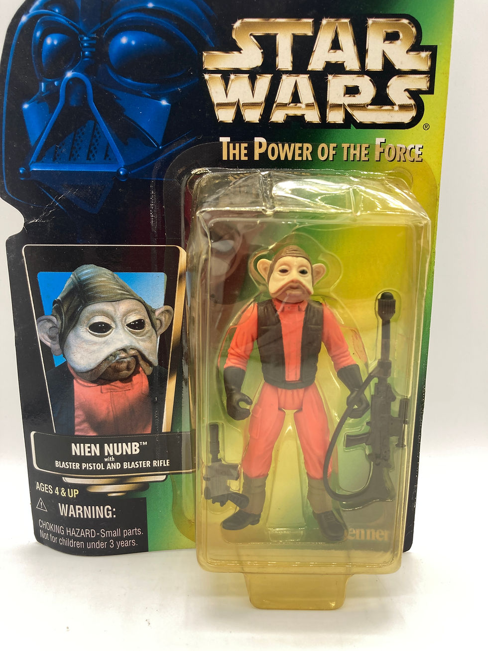 Thumbnail: Star Wars Prototype Signed Sample Nien Nunb POTF2 Toy Action Figure 1997