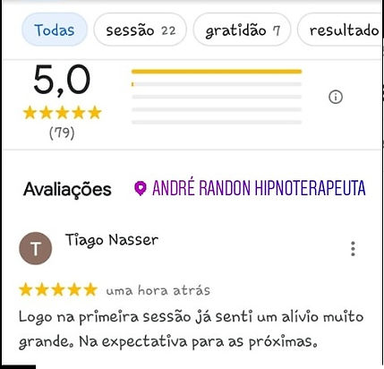 Depoimento acerca do atendimento.