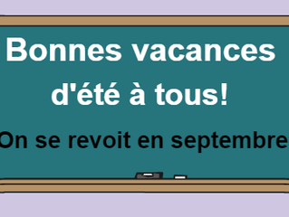 Joyeuses vacances!