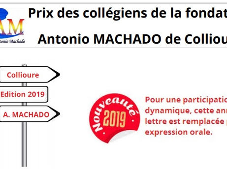 Fondation ANTONIO MACHADO: Prix des collégiens