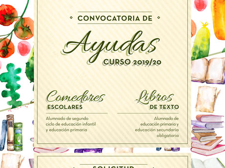 Convocatoria de ayudas para Libros de texto 19/20