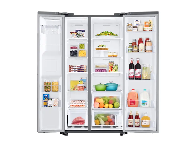 Thumbnail: 27.4 cu. ft. Large Capacity Side-by-Side Refrigerator in Stainless (RS27T5200SR)