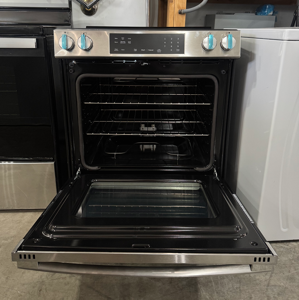 Thumbnail: GE® ENERGY STAR® 30" Slide-In Electric Range with Crisp Mode