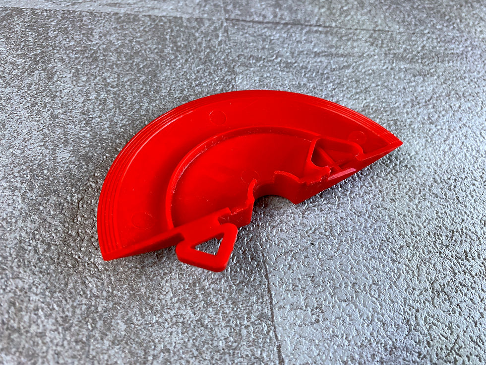 Thumbnail: TT-7214　TETSUJIN　カーブシステム／赤（マーカー）エンドパーツ　５ピースセット