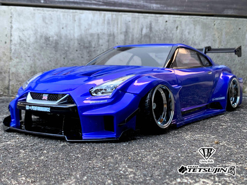 Nissan GT-R LB Works ホビーラジコン NISSAN GT-R (R35) LB WORKS シルエットWith TEAM-TETSUJIN 1/10 RC
