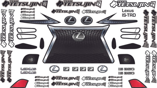 TT-8298 LEXUS IS F SPORT TRD ver. 透明ポリカボディー | Tetsujin Shop