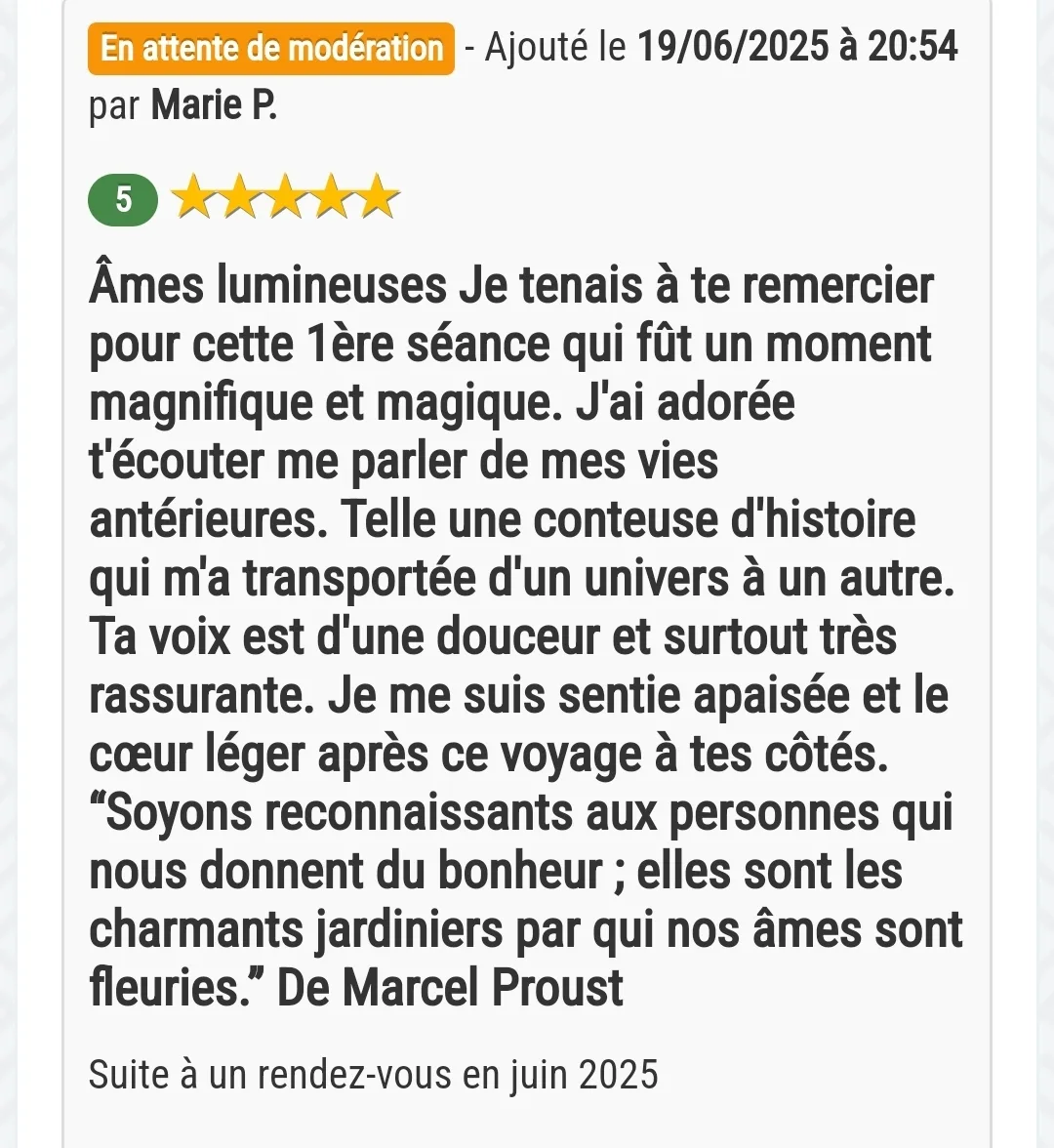 Avis 5 étoiles de Johanna B.