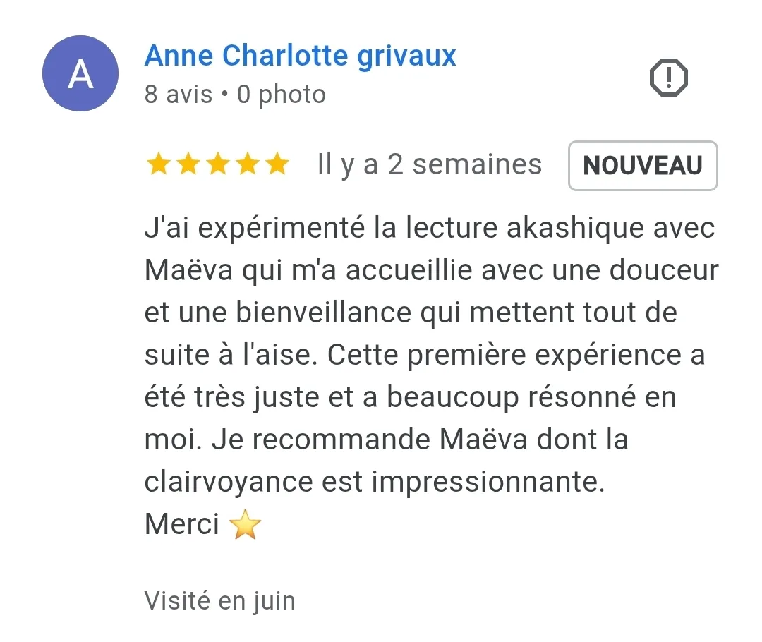 Avis 5 étoiles d'Emily B.