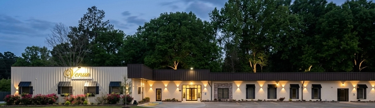 Exterior view of The Venue at Sycamore Oaks in Hattiesburg Mississippi