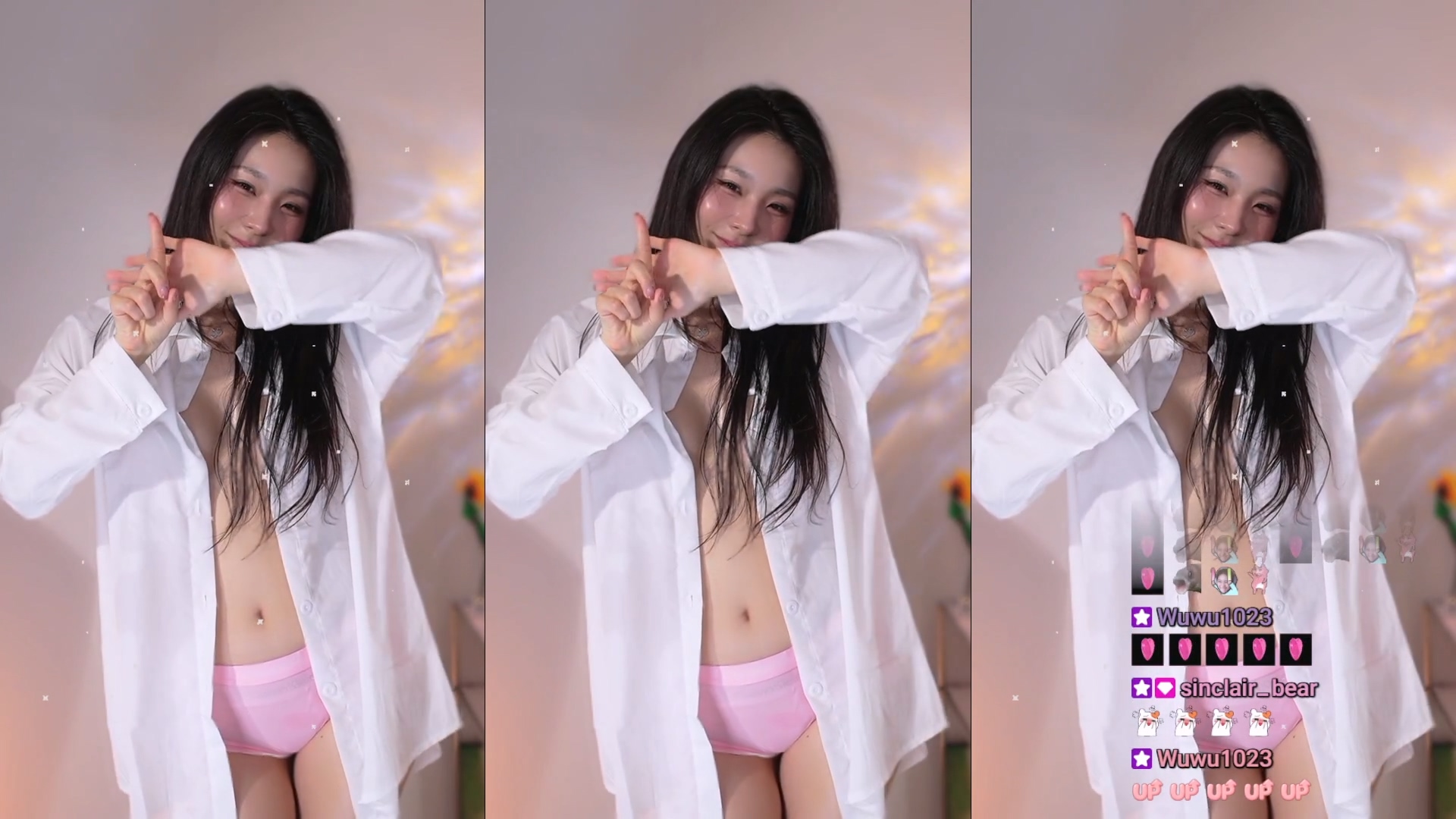셔츠 단추 풀어헤친 BJ쥬쨩 리액션
