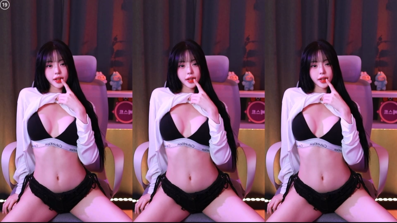 윗통까고 리액션 하는 남민아