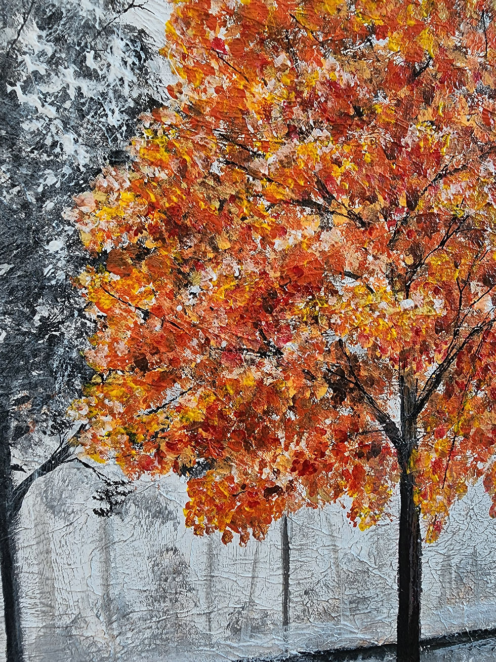 Thumbnail: "Autumn Orange on Gray"