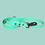 Thumbnail: Close-up of Carribean BioThane® Leash material with tropical water-inspired colors.