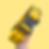 Waterproof yellow dog collar with durable BioThane® material and brass fittings