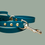 Thumbnail: Waterproof and weather-resistant BioThane® dark green leash with a strong brass clasp for reliability.