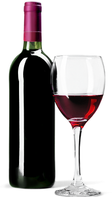 A glass of red wine