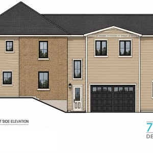 Elevation view of addition in Little Britain