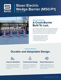 Sloan Electric Wedge Barrier, M50/P1 - Cut Sheet