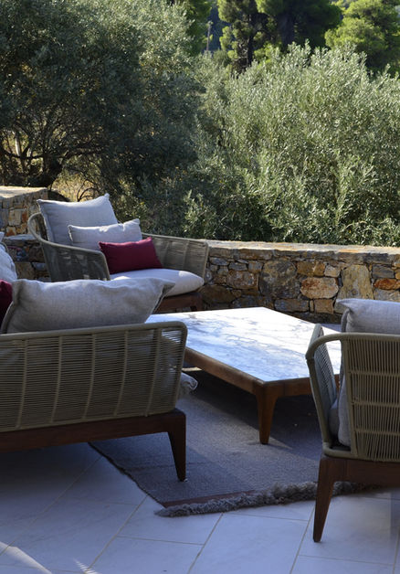 The seating area on the main terrace is just as spectacular as its view!