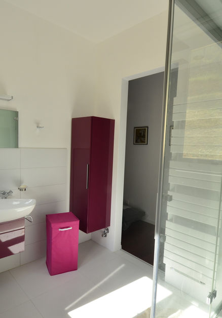 The bedroom on the main level also has a private bathroom