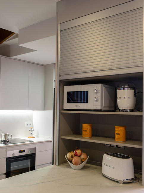 Porcelánico Montblanc en cocina reformada - Teclam -Proyecto Bruc - Estudi Valper