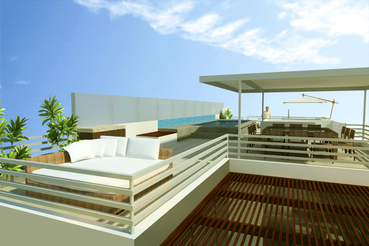 terraza casa de playa