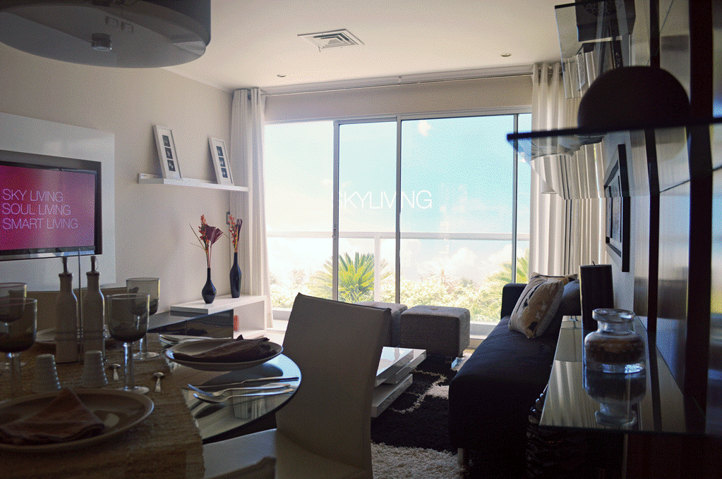 Monoambiente: sala-comedor-kitchenette