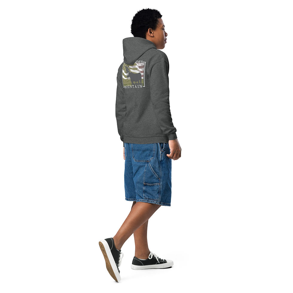 Thumbnail: Youth The American Angus Bull Heavy Blend Hoodie