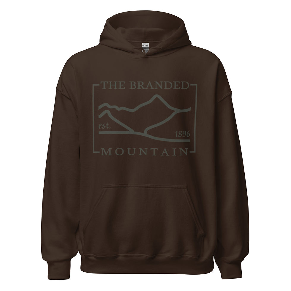 Thumbnail: The Branded Mountain Logo Unisex Heavy Blend Hoodie | Gildan 18500