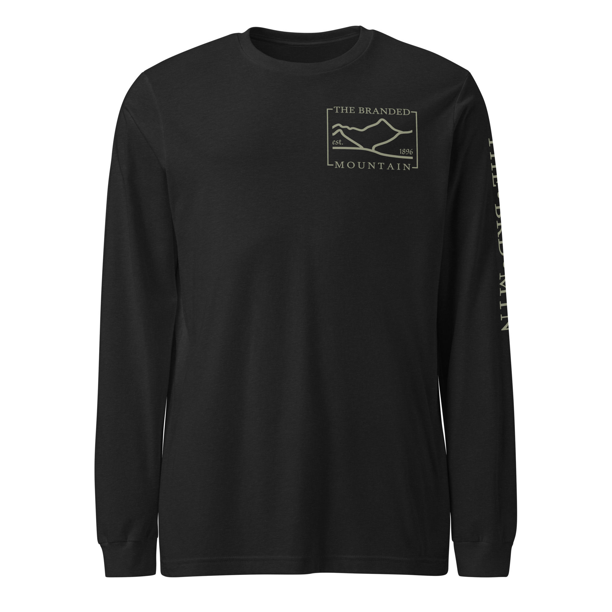The Branded Mountain Long Sleeve Shirt - Sage Logo