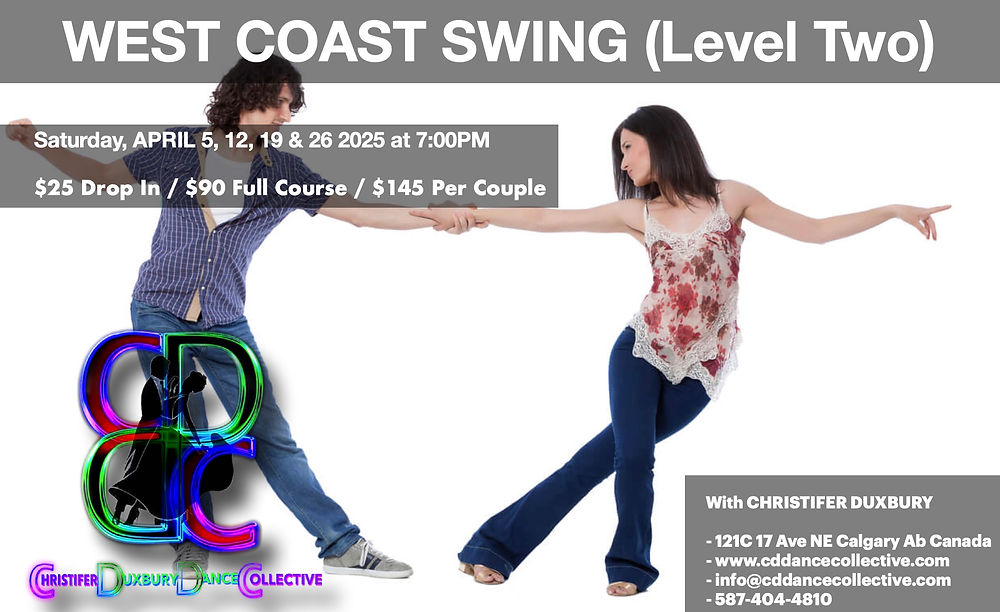 A couple dancing together - West coast swing dancing