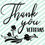 Thumbnail: Thank you Veterans Decal, Script Thank you, Military Appreciation