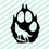 Thumbnail: Wolf Spirit Sticker, Howling Wolf Paw Print, Mystical Wolf Art, Nature Lover