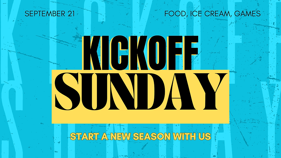 KICKOFF SUNDAY!