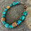 Thumbnail: Turquoise With Gold Vermeil Bracelet