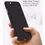 Thumbnail: Чехол черный матовый 360 полного покрытия для Apple iPhone 7 + закаленное стекло