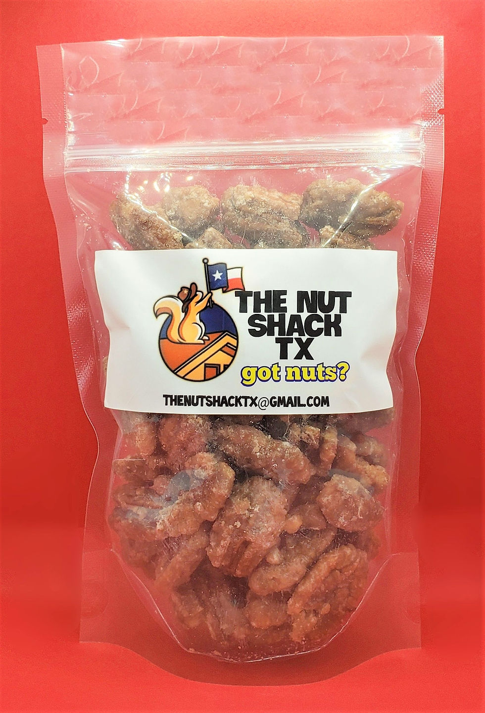 Thumbnail: Maple Pecans in resealable 1 lb bag – The Nut Shack Texas