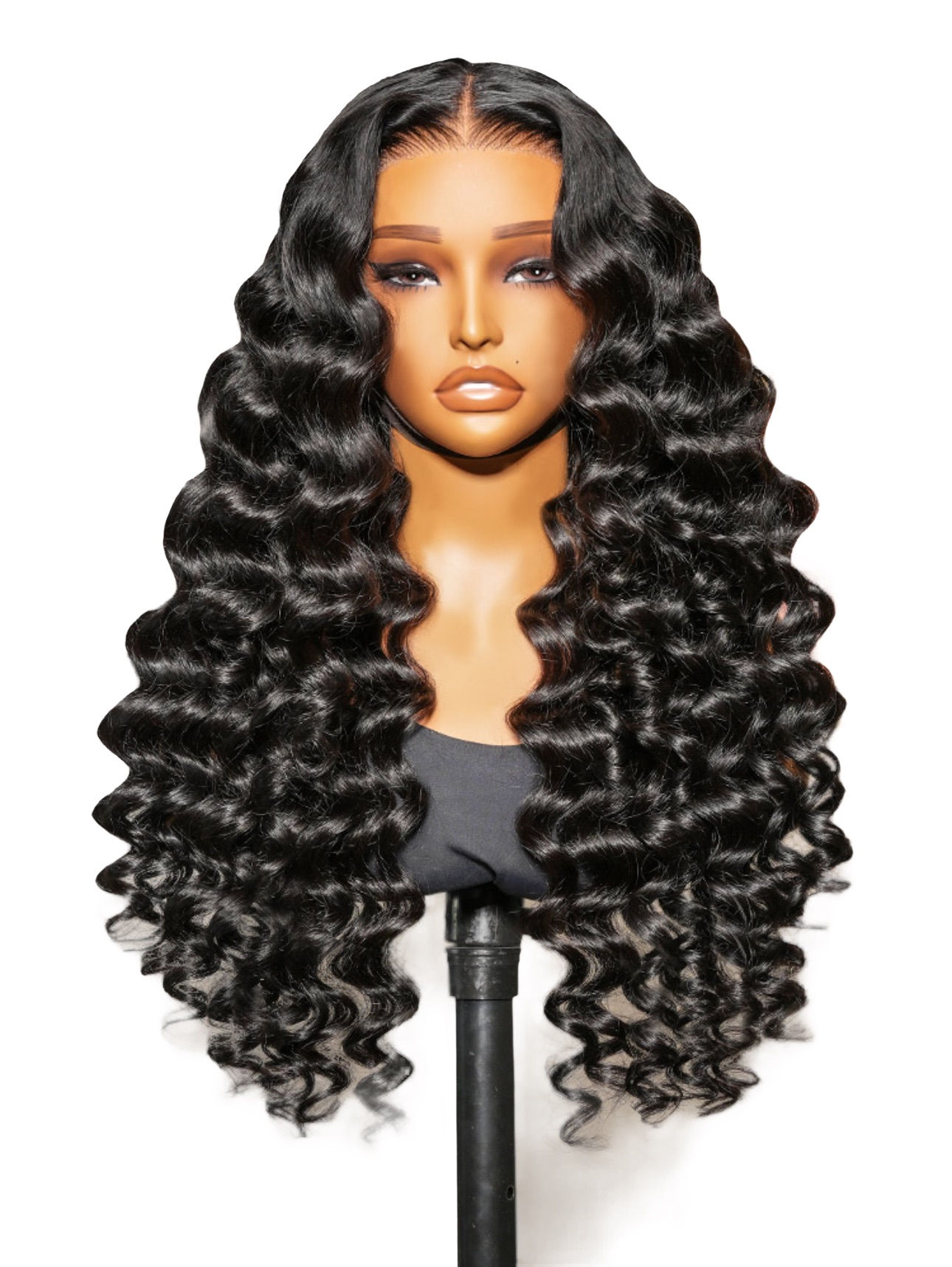 Loose Wave Wand Curls Wig With Pre-plucked & Bleached 