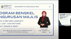 K2K UUM Dan Pusat Budaya Dan Seni Anjur Bengkel Pengurusan Majlis