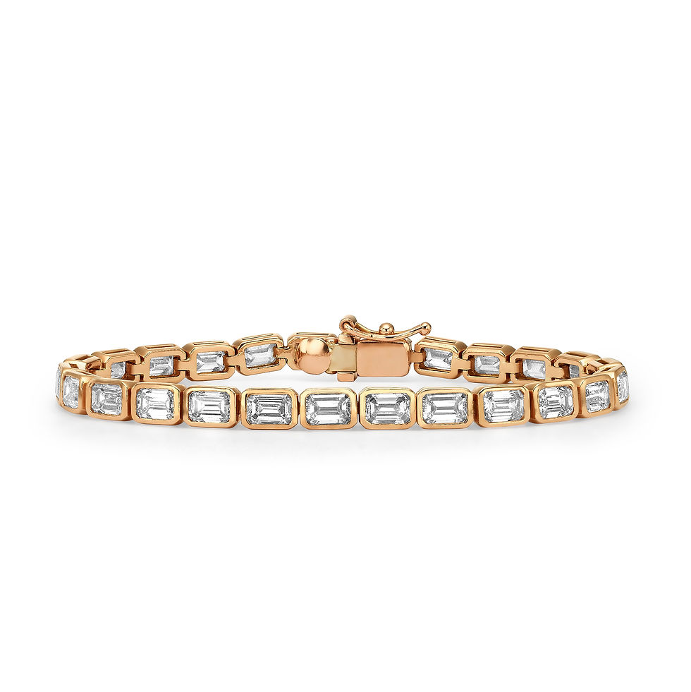 Rose gold diamond bracelet