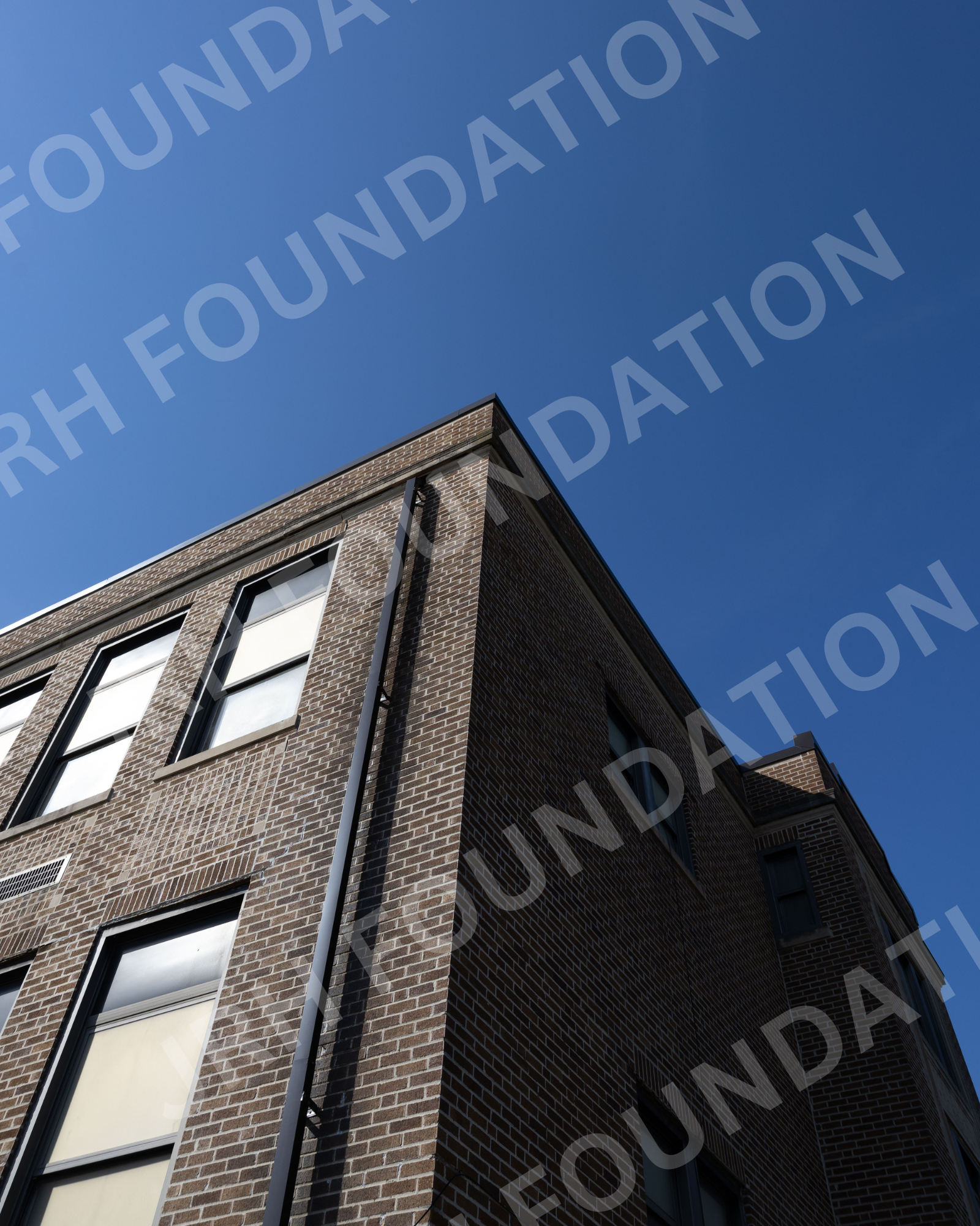 Up-angle shot of JRH foundation building