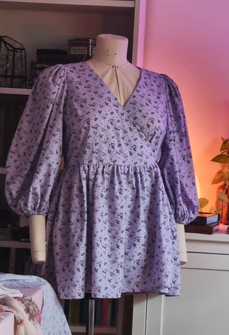 Lilac wrap dress